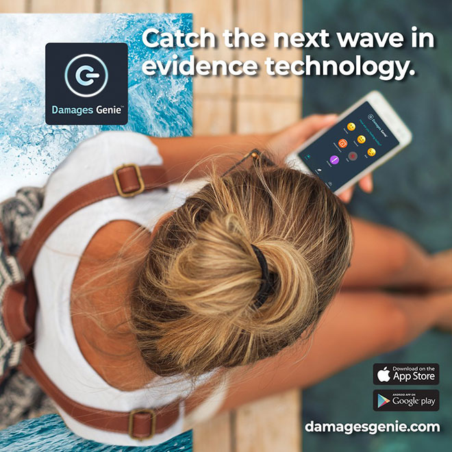 Damages Genie mobile app for victims