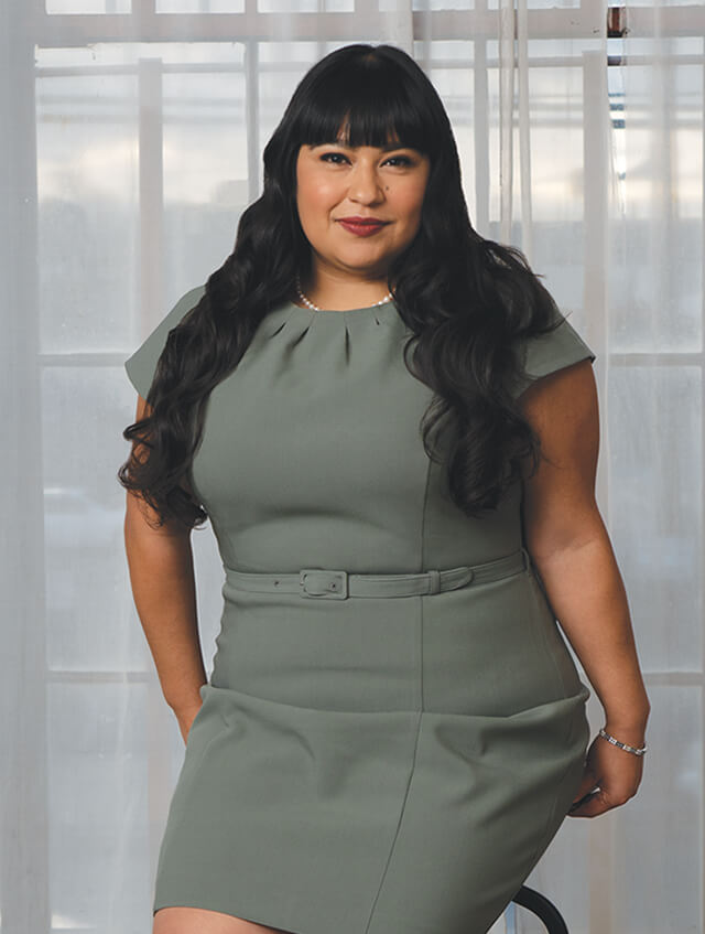 lydia-baez-ghlf-inake Intake specialist Lydia Baez at the Genie Harrison Law Firm