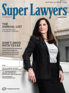 Super Lawyers cover story featuring sexual harassment attorney Genie Harrison