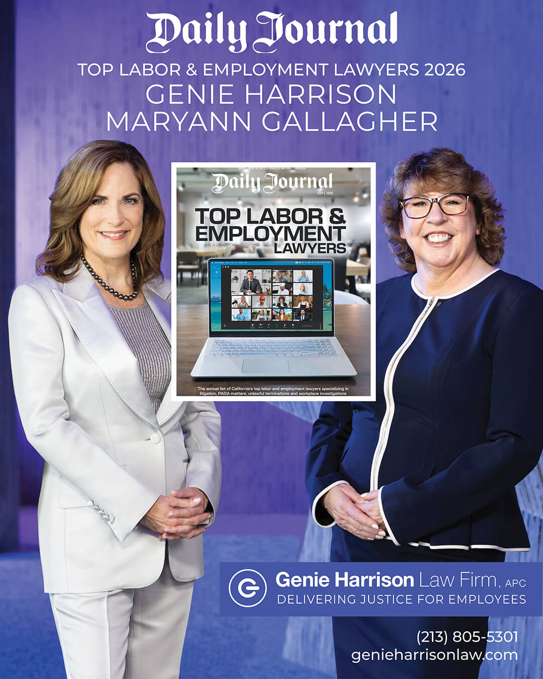 Daily Journal Top Labor and Employment Lawyer Genie Harrison