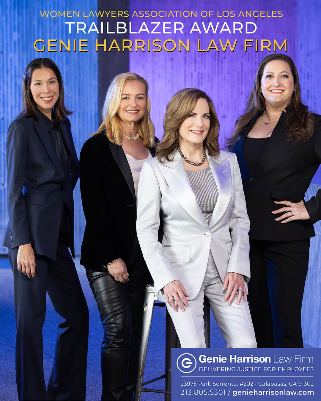 2026 Women Lawyers Association of Los Angeles's Trailblazer Award honoree Genie Harrison Law Firm
